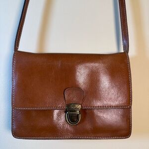 Patricia Nash Brown Leather Crossbody Bag